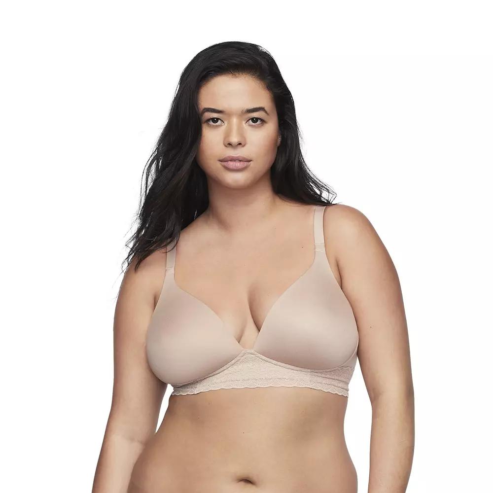 Simply Perfect by Warner's Women's Supersoft Lace Wirefree Bra - Butterscotch 34A: Medium Support, Padded Cup Product Image