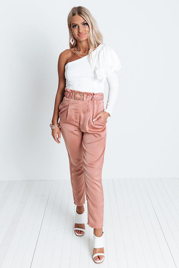 London Proper One Shoulder Top In Ivory Product Image