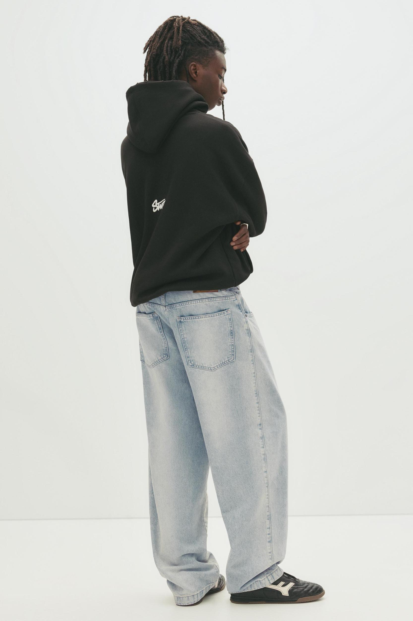 Loose baggy spray jeans Product Image