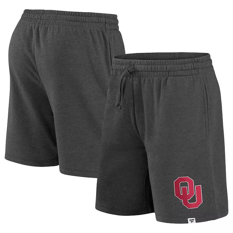 Mens Fanatics Branded Charcoal Oklahoma Sooners Primary Logo Shorts Product Image