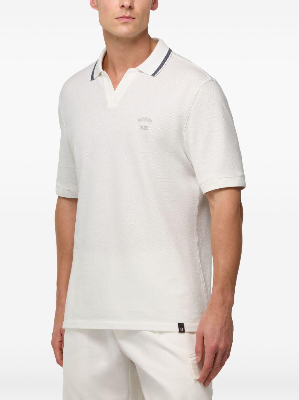 piqué-weave cotton polo shirt  Product Image