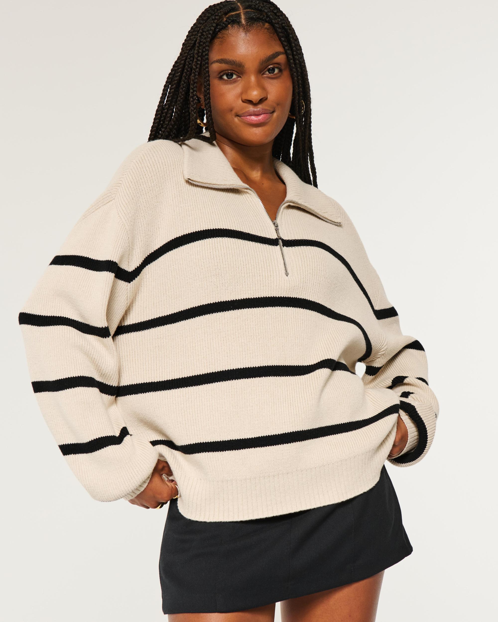 Oversized Half-Zip Sweater Product Image