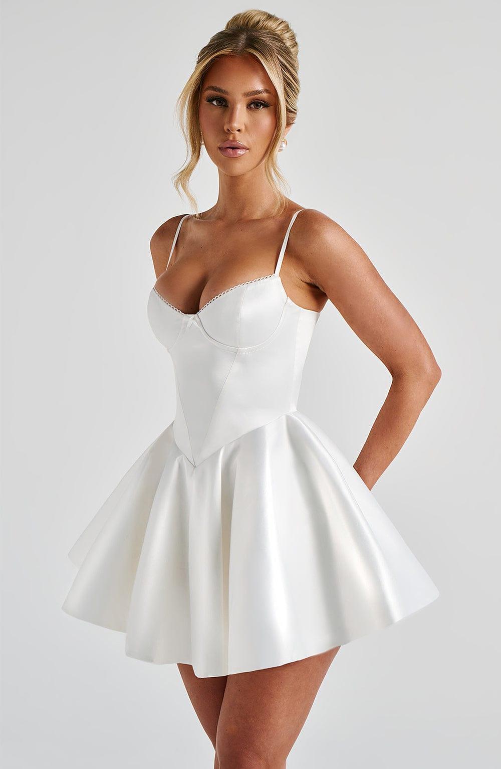 Poppy Mini Dress - Ivory Product Image
