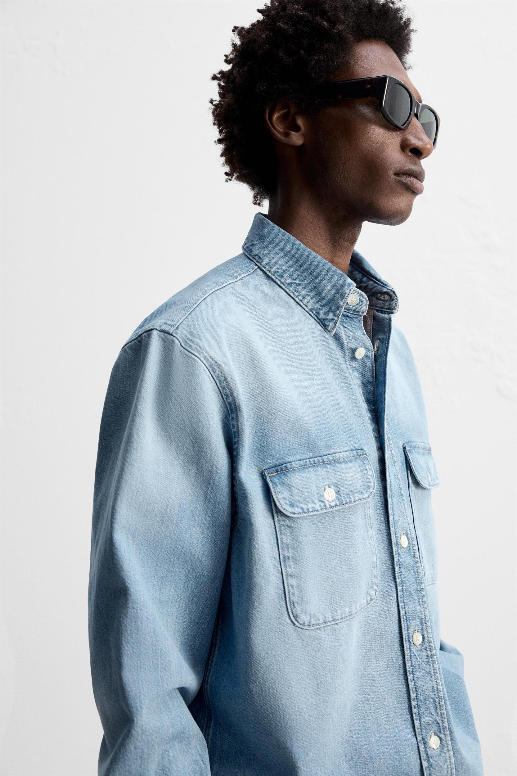 POCKET DENIM SHIRT Product Image