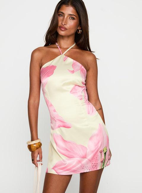 Gardens Of Eden Halter Mini Dress Multi Product Image