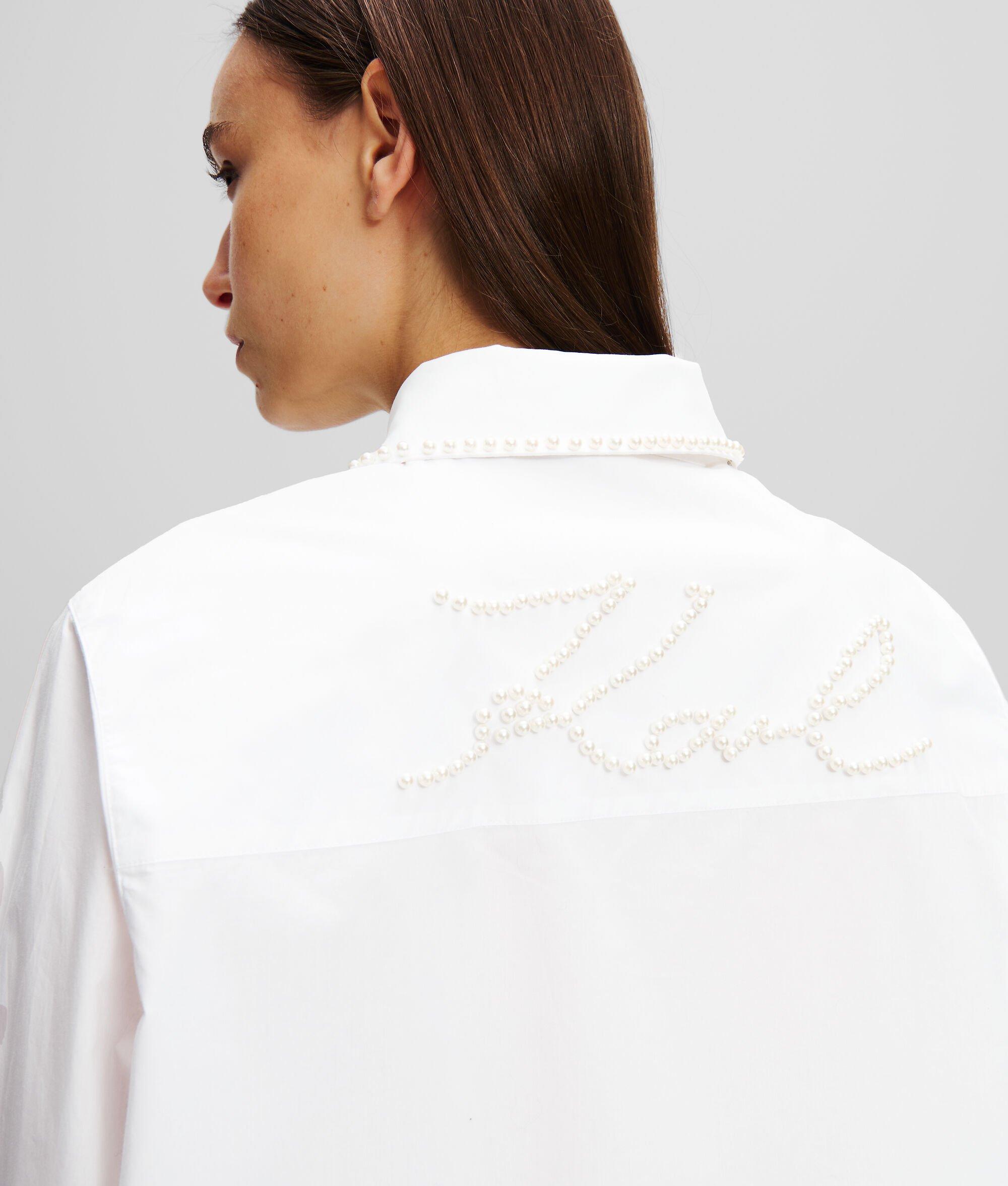 PEARL-EMBELLISHED TUNIC SHIRT Product Image