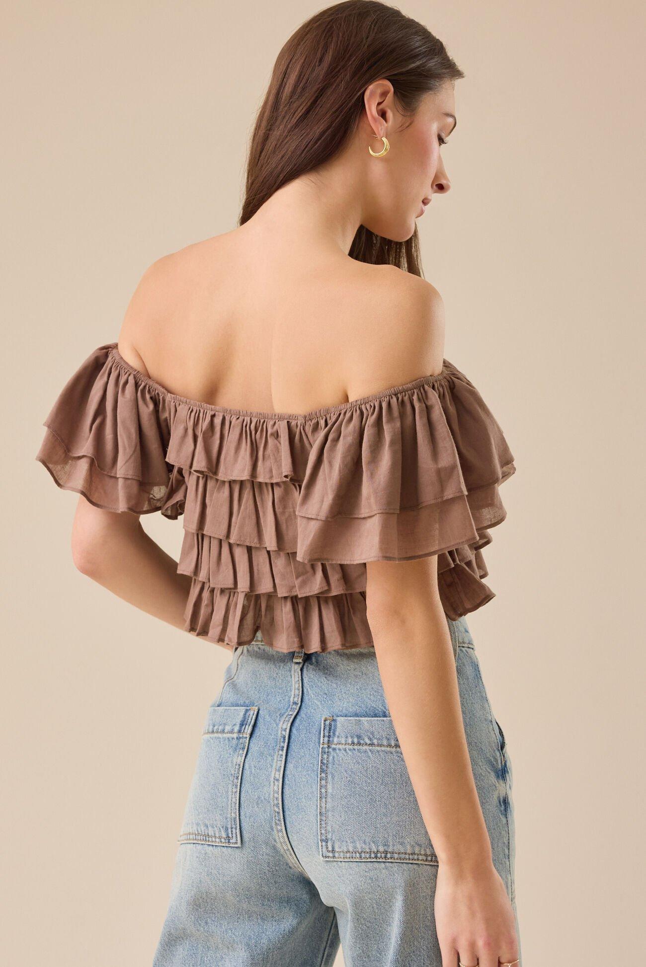 Simone Ruffle Top Product Image