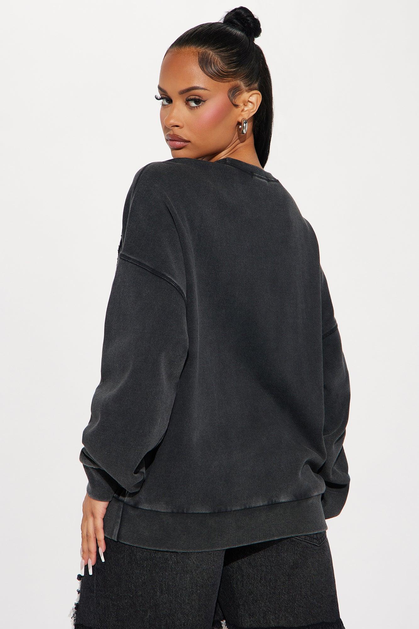 Hustle Jungle New York Washed Sweatshirt - Black Wash Product Image