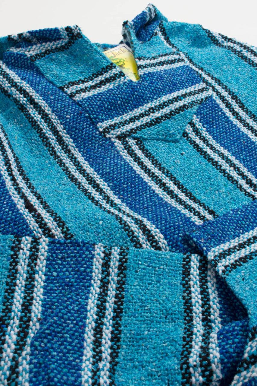 Lightweight Bright Blue Baja Hoodie Product Image