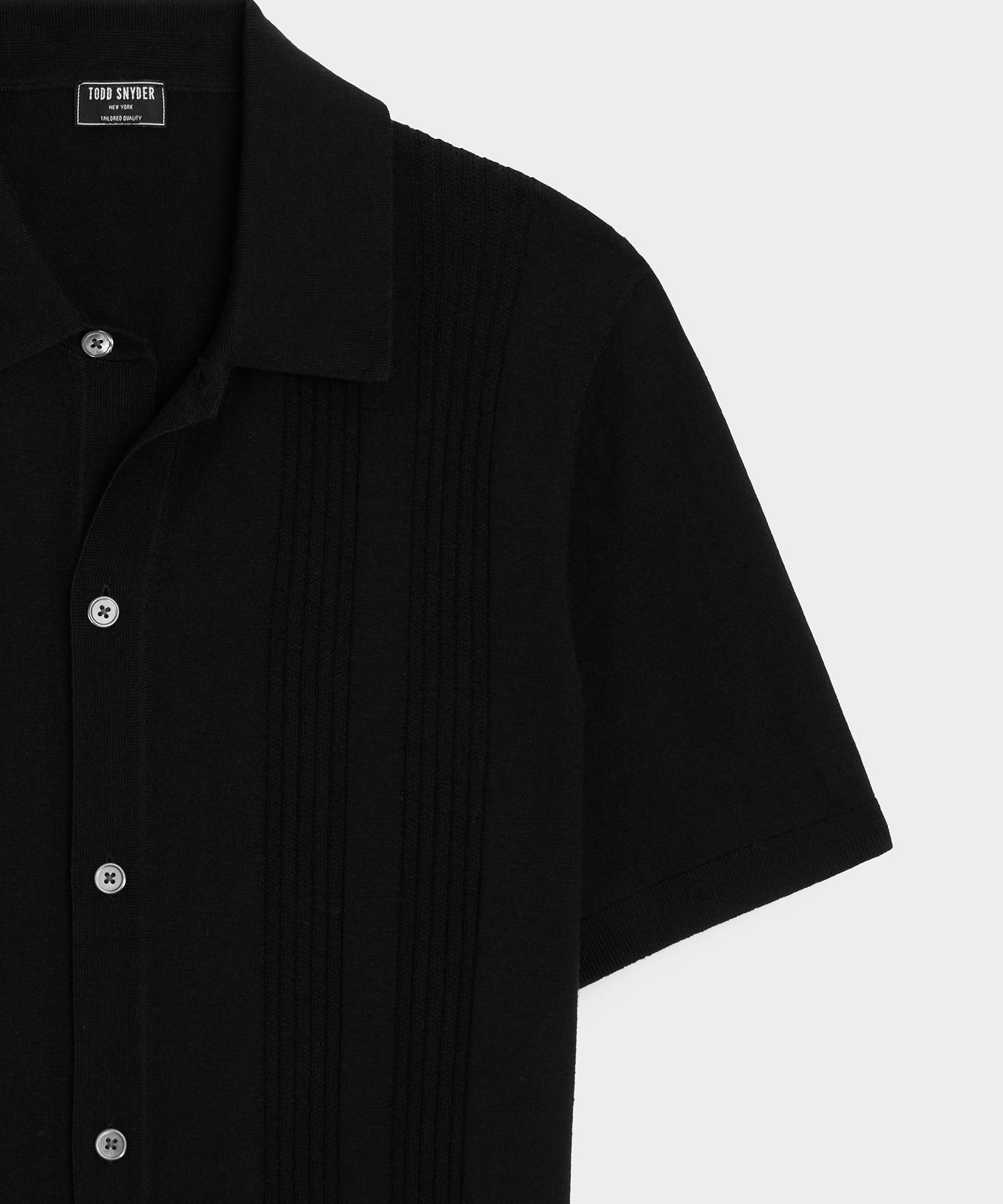 Cropped Silk-Cotton Sweater Polo Product Image