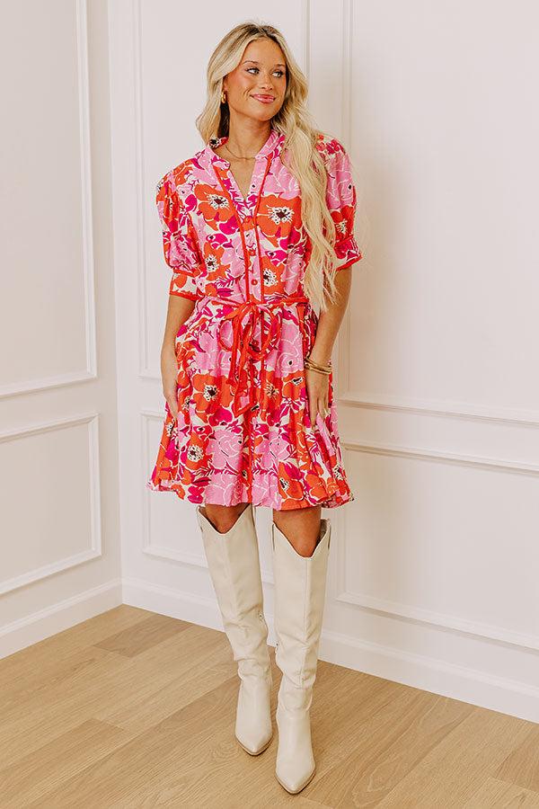 Sunny With A Chance of Blooms Mini Dress Product Image