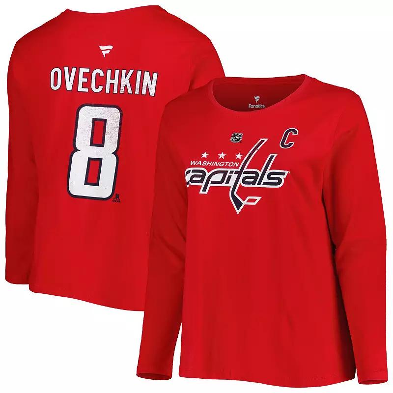 Women's Profile Alexander Ovechkin Red Washington Capitals Plus  Product Image