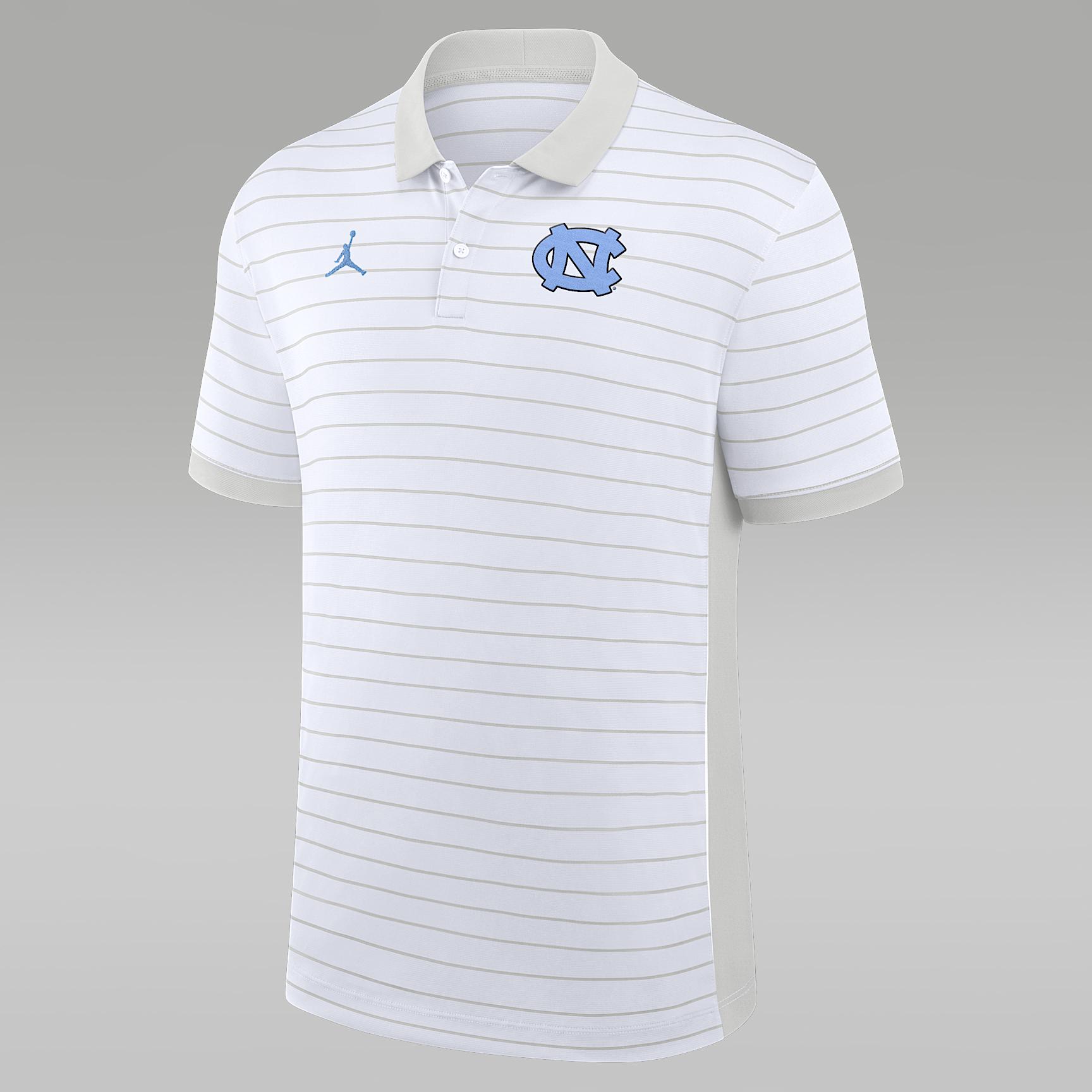 Mens North Carolina Sideline Victory Stripe Jordan Brand Dri-FIT College Polo | 0JBG0CEBNCN-FR1 Product Image