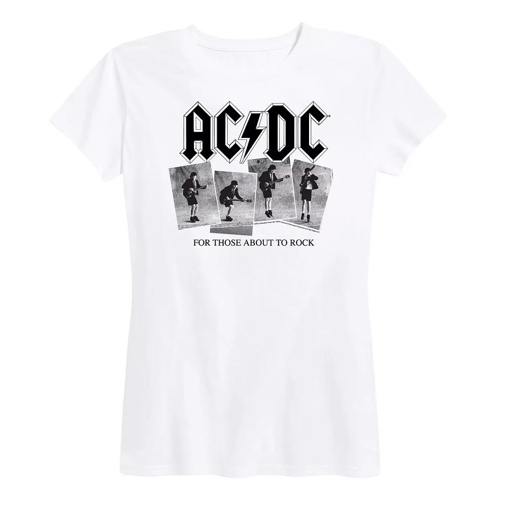 Women's ACDC Photo Sequence Graphic Tee, Girl's,  Product Image