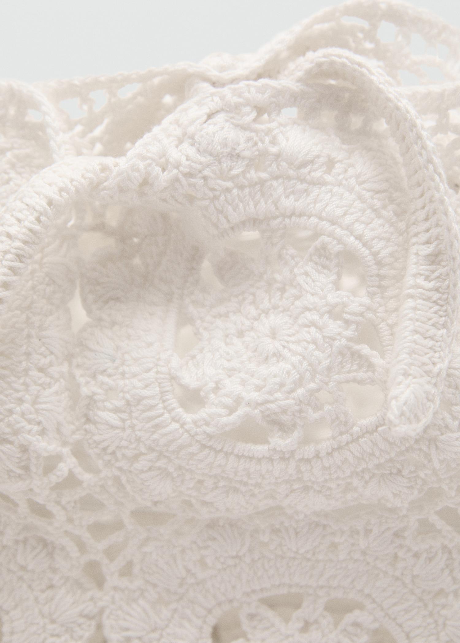 Crochet shopper bag - Women | MANGO USA Product Image