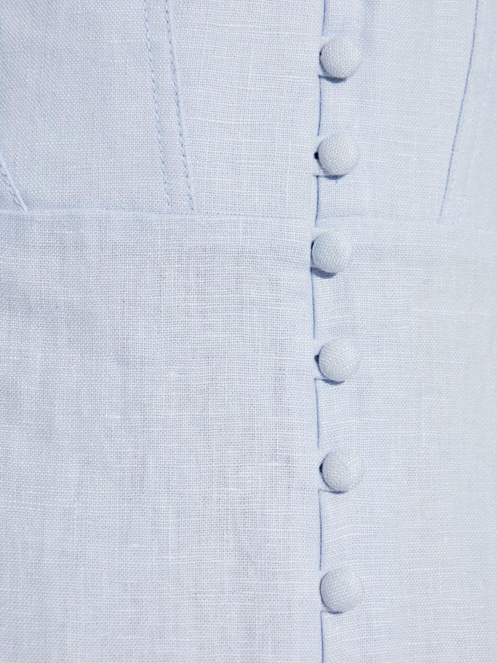 Linella lace-trimmed button-front dress Product Image