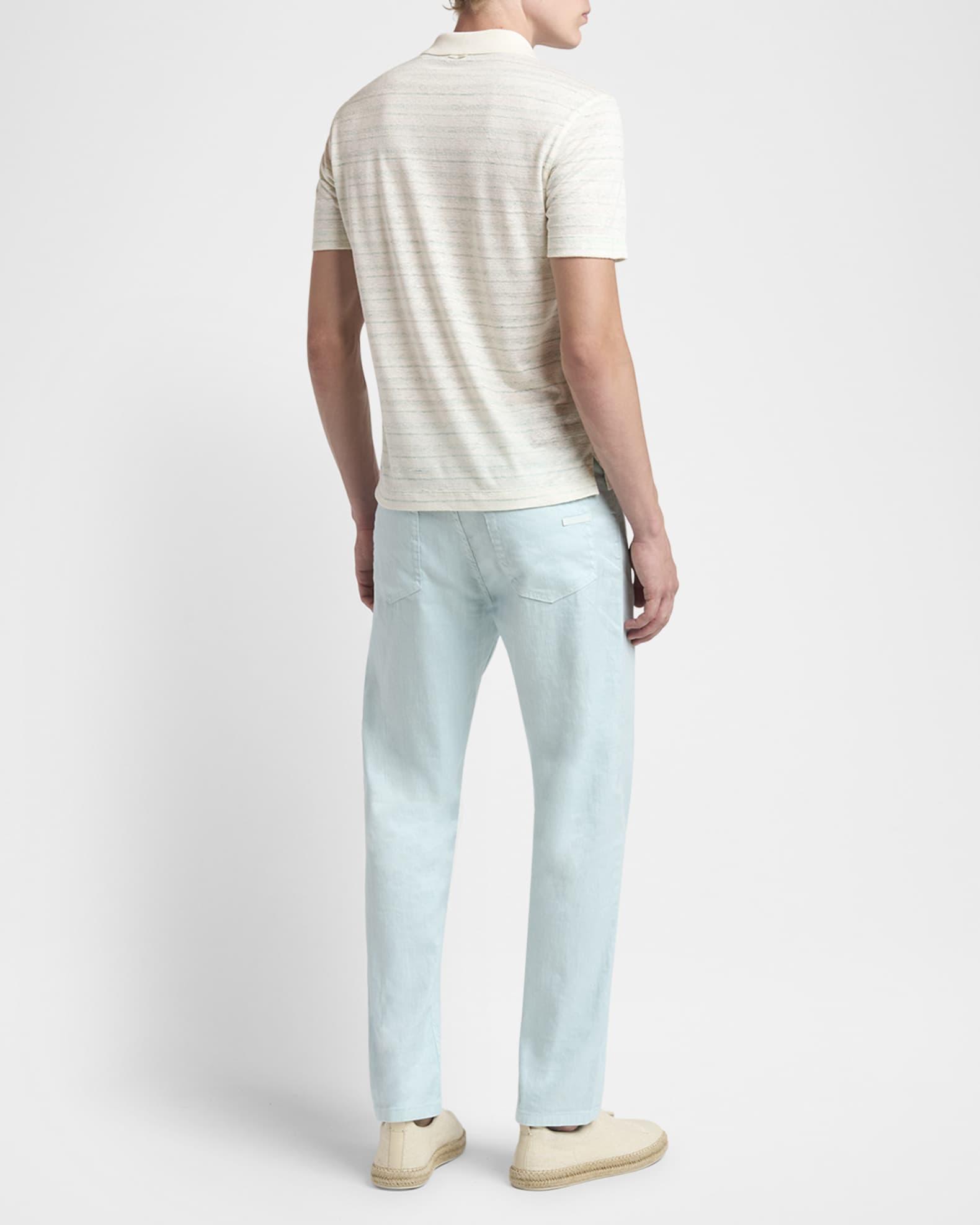 Men's Striped Polo Shirt Product Image