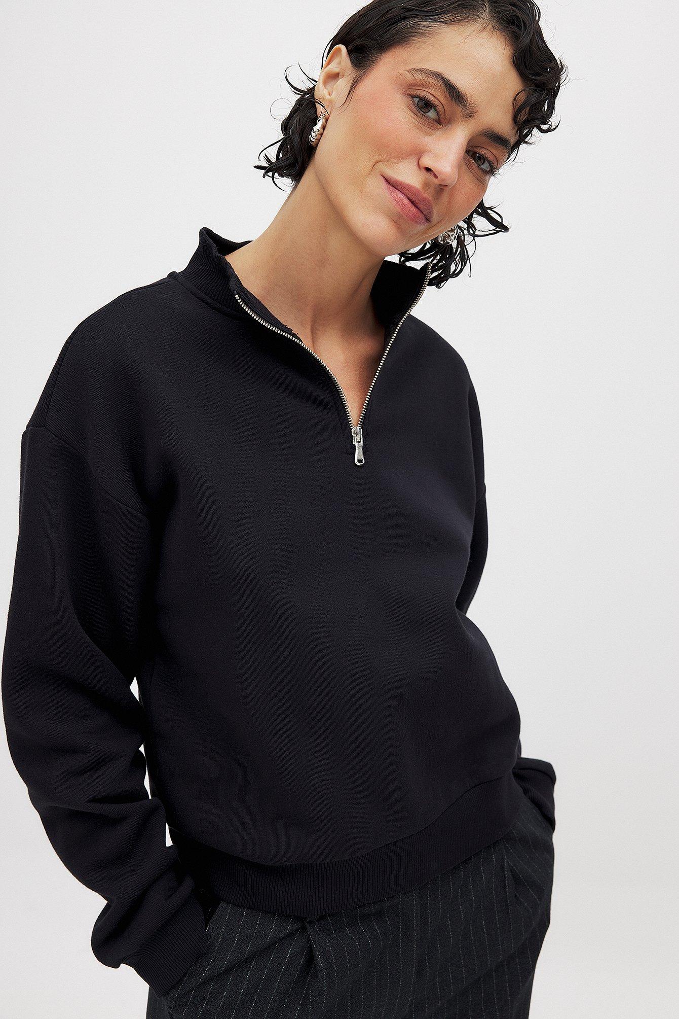 Zip Detail Sweatshirt Product Image