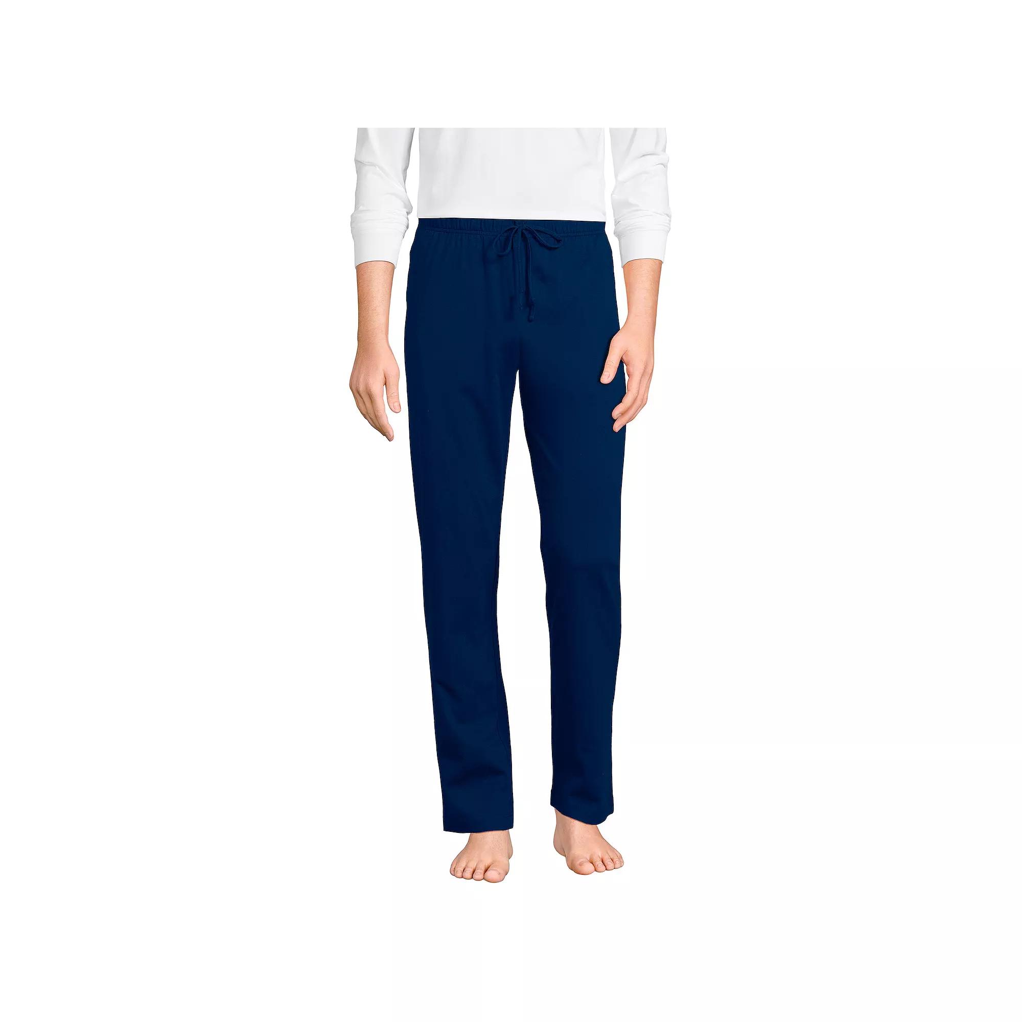 Big & Tall Lands' End Knit Jersey Sleep Pants, Men's,  Product Image