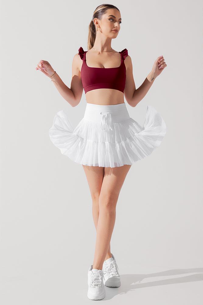 Romance Ruffle Bra - Crimson Product Image
