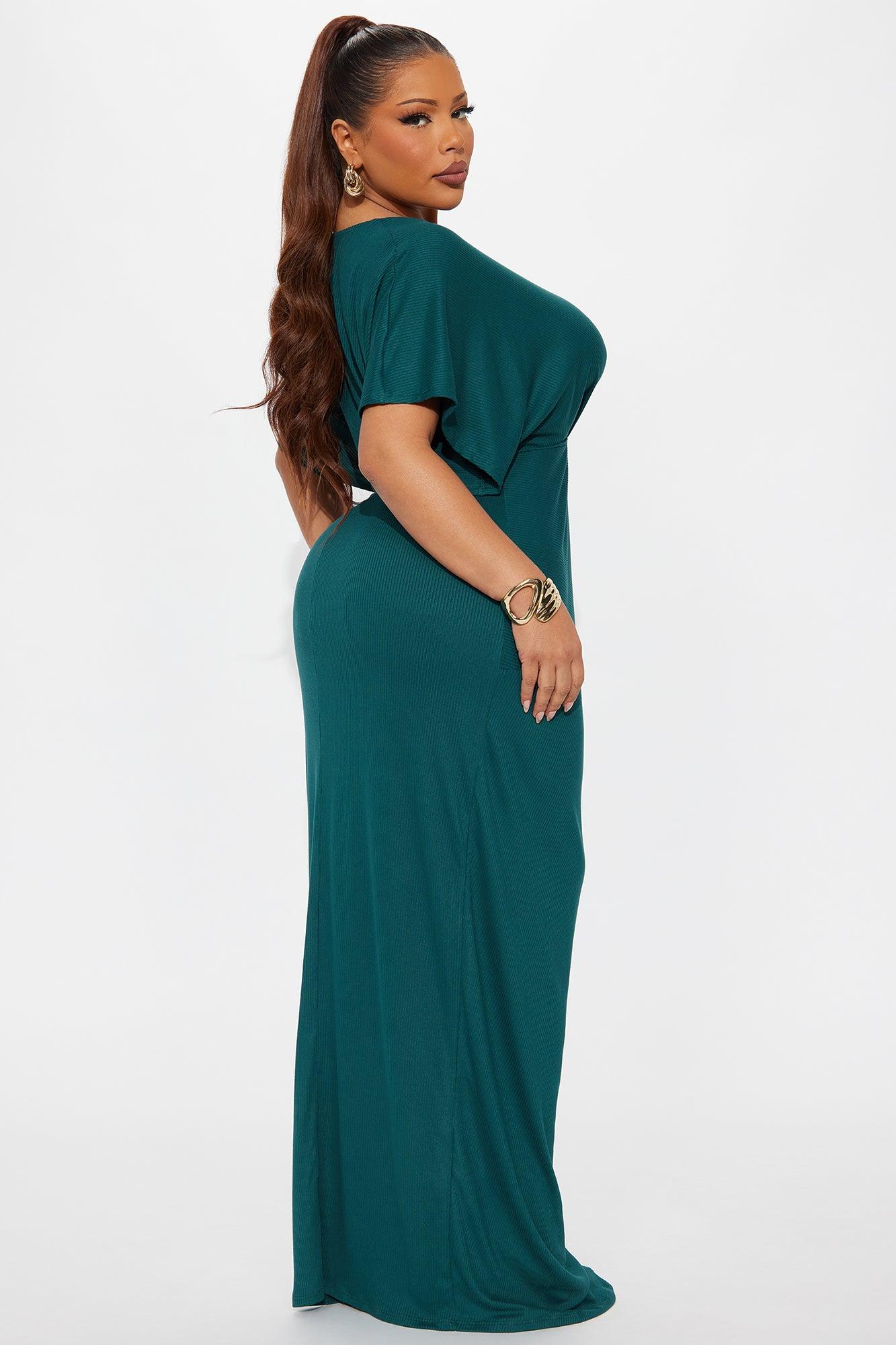 Stunning Scenes Maxi Dress - Hunter Green Female Product Image