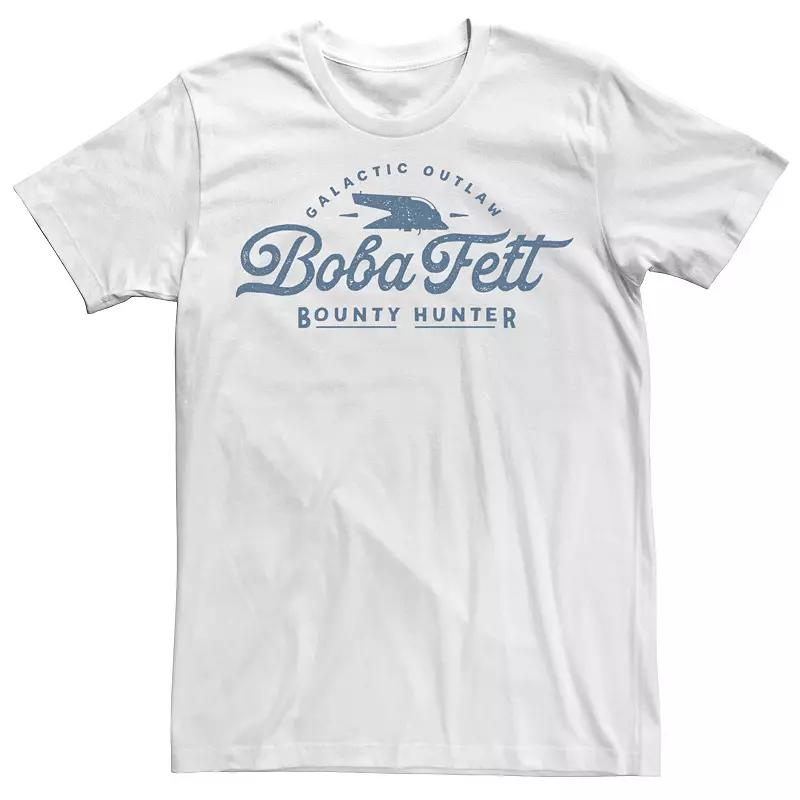 Men's Star Wars The Book Of Boba Fett Bounty Hunter Stamp Tee, Size: Medium, White Product Image
