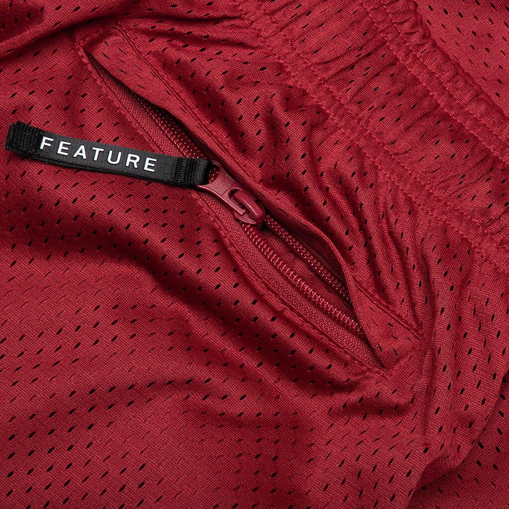 West Mesh Shorts - Red Male Product Image