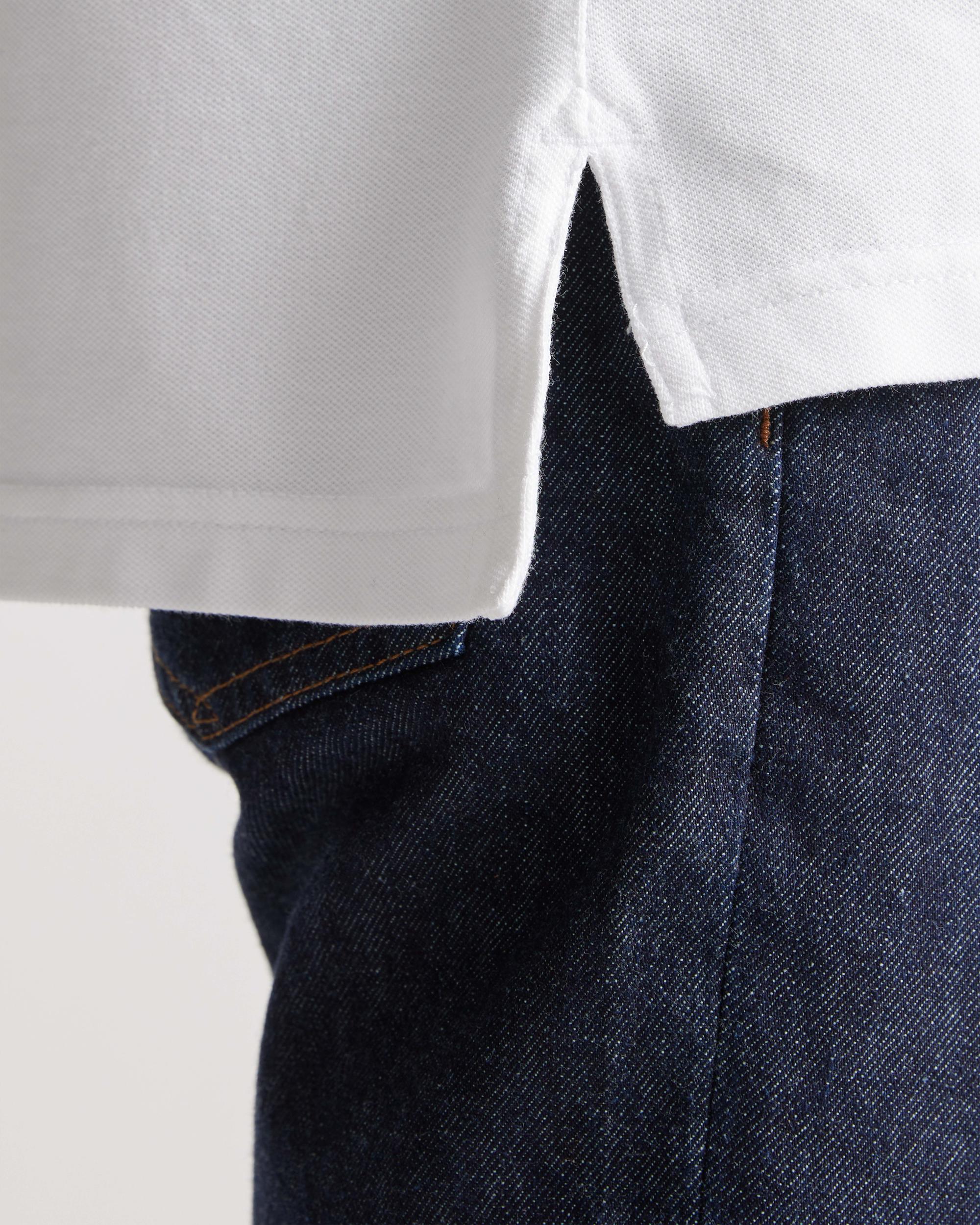 Quince | Men's Long Sleeve Pique Polo Organic Cotton Product Image