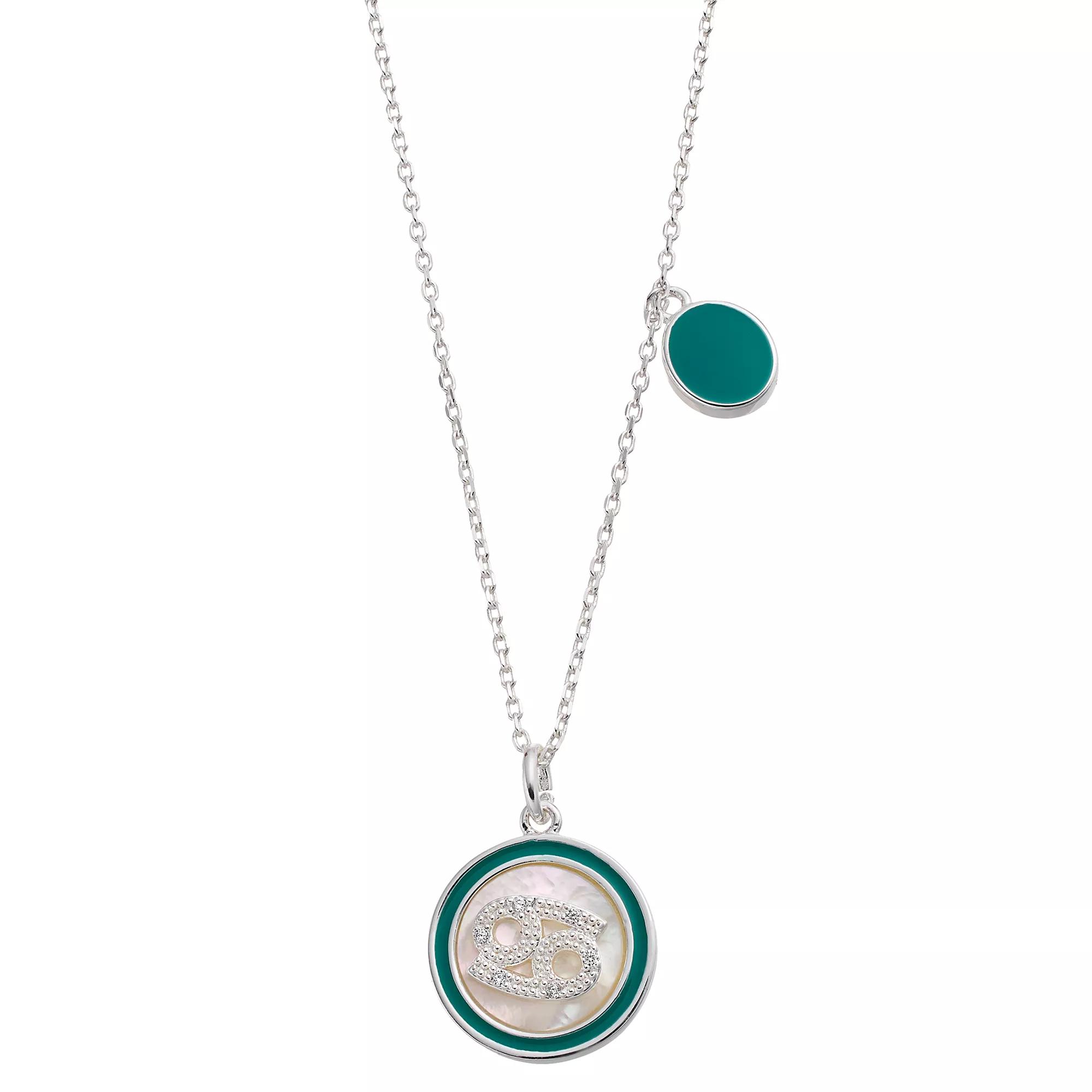 City Luxe Mother of Pearl Pisces Gold Pendant Necklace, Women's,  Product Image