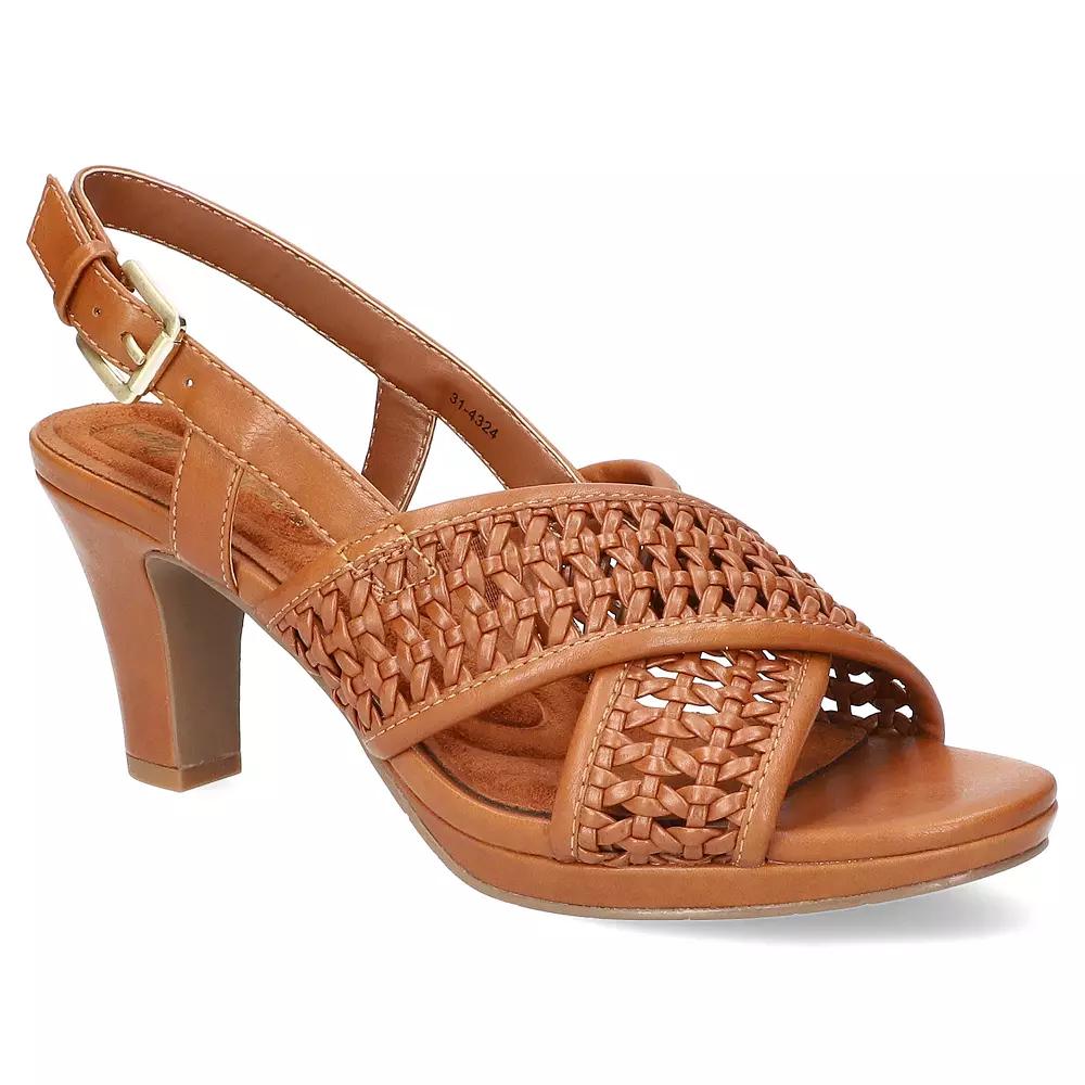 Easy Street Sol Women's Slingback Platform Heeled Sandals,  Product Image