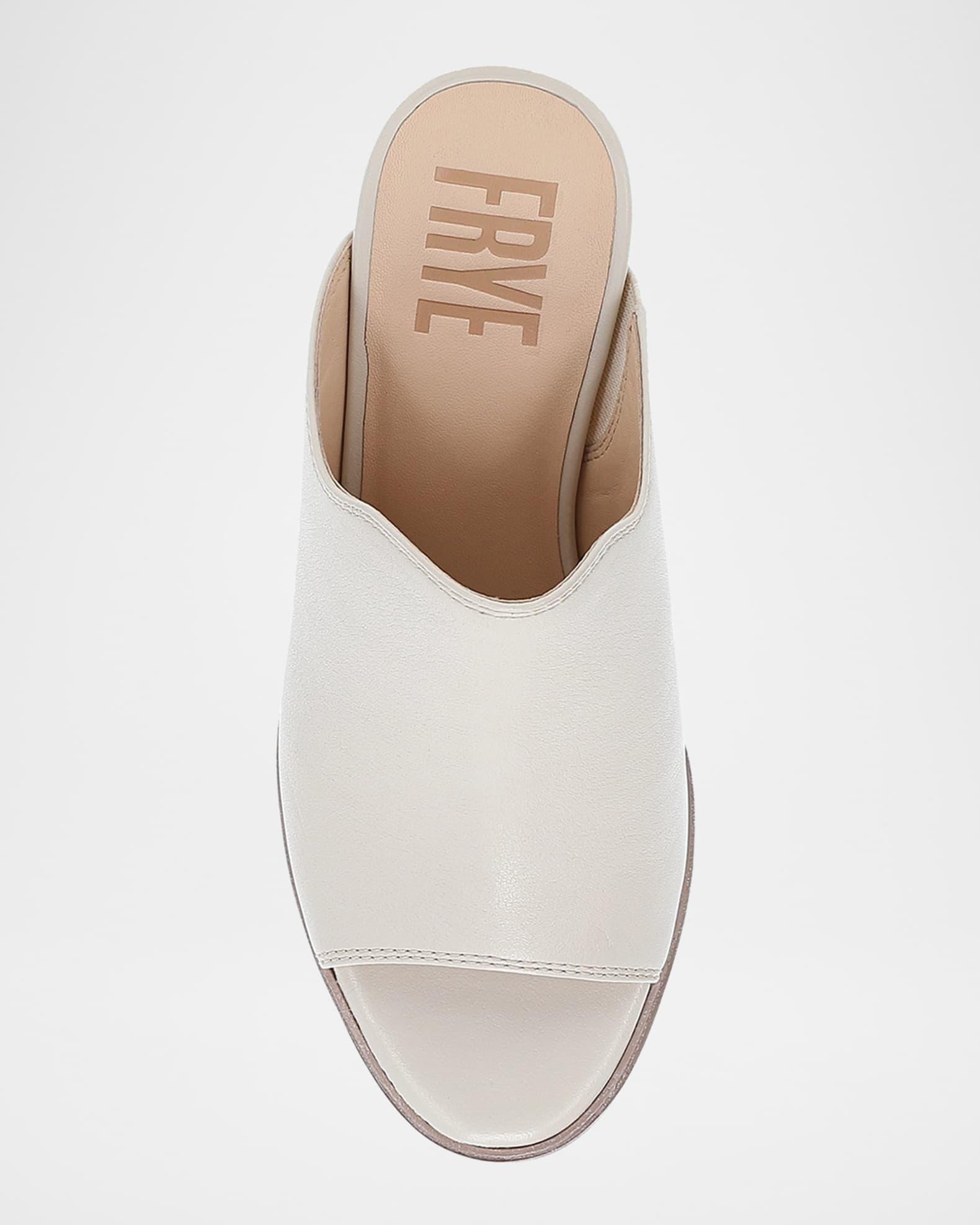 Stella Leather Block-Heel Mule Sandals Product Image