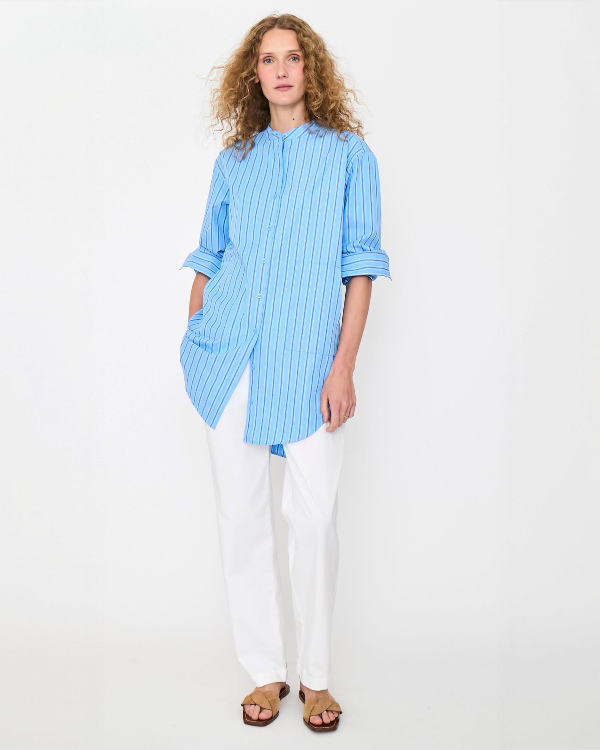 The Annika - Blue/Navy Multistripe Female Product Image