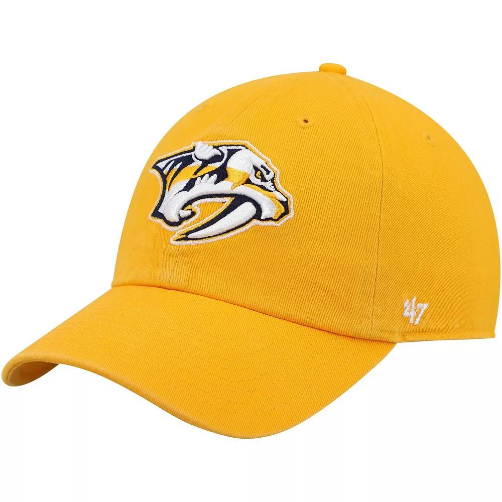 Men's '47 Gold Nashville Predators Clean Up Adjustable Hat, Pdt Gold Product Image