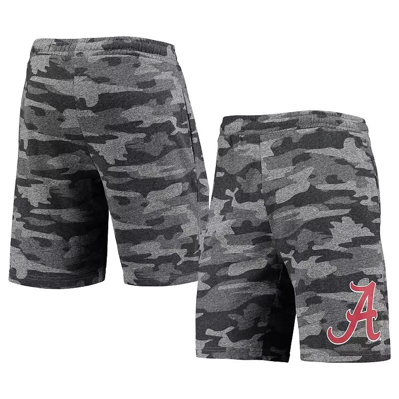 Men's Concepts Sport Charcoal/Gray Alabama Crimson Tide Camo Backup Terry Jam Lounge Shorts,  Product Image