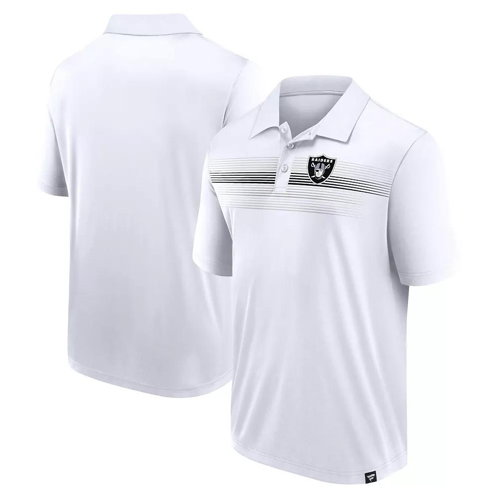 Men's Fanatics White Las Vegas Raiders Victory For Us Interlock Polo,  Product Image