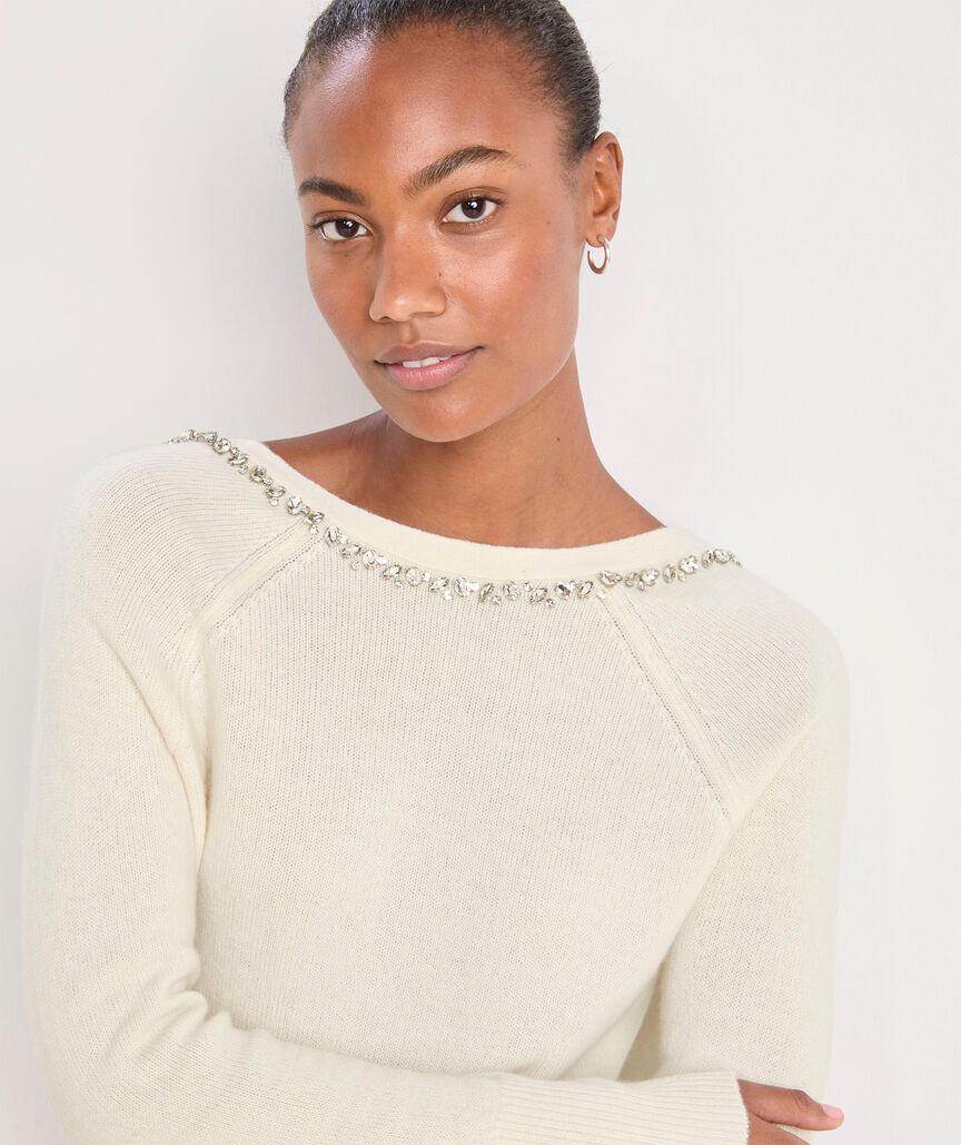 Rhinestone Embellished Sweater Product Image