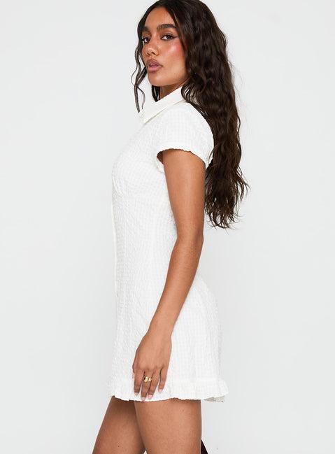 Covey Mini Dress White Product Image