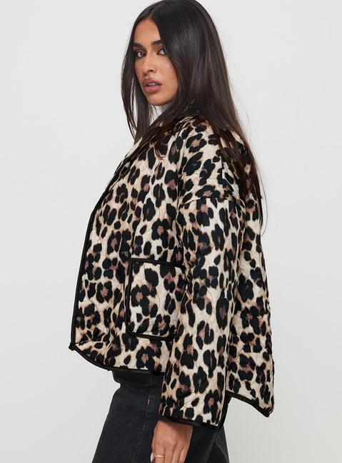 One I Want Jacket Leopard Product Image
