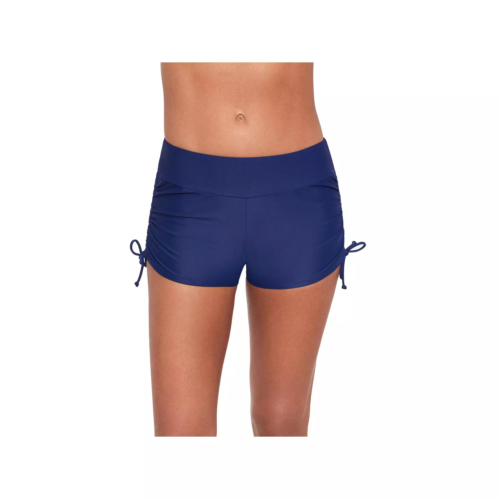 Women's ECO BEACH Side-Ruched Swim Shorts,  Product Image