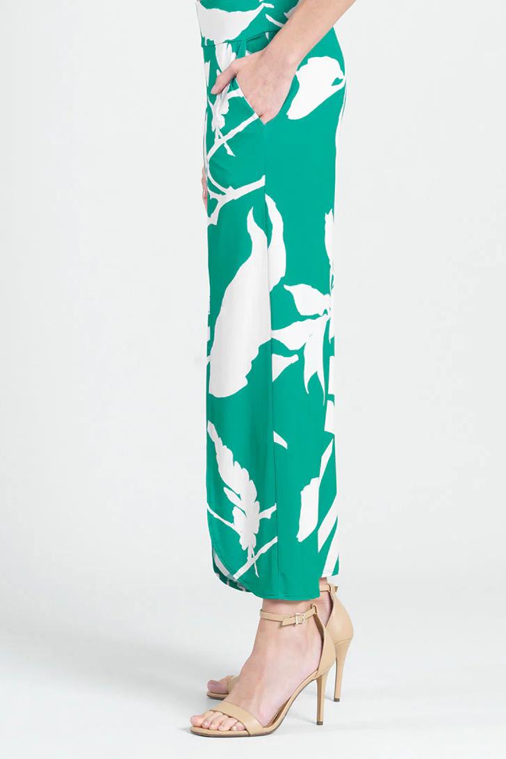 Floral Print Front Slit Ankle Petal Pant Product Image