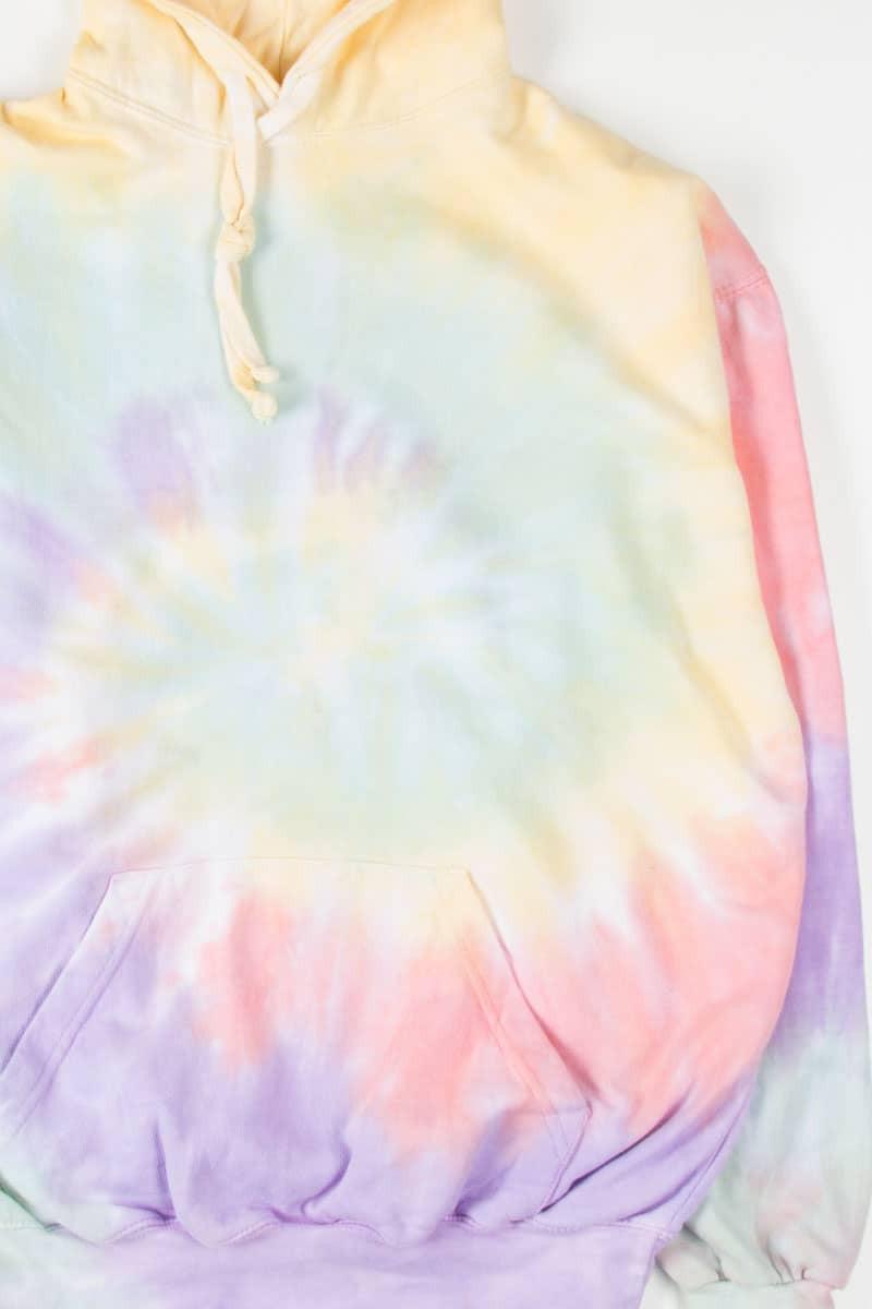 Zen Rainbow Tie Dye Hoodie Product Image