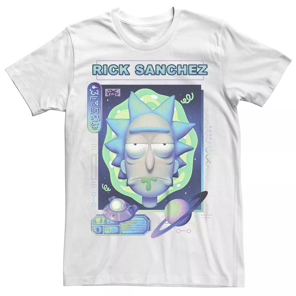 Men's Rick And Morty Sanchez Big Face Tee, Size: XXL, White Product Image