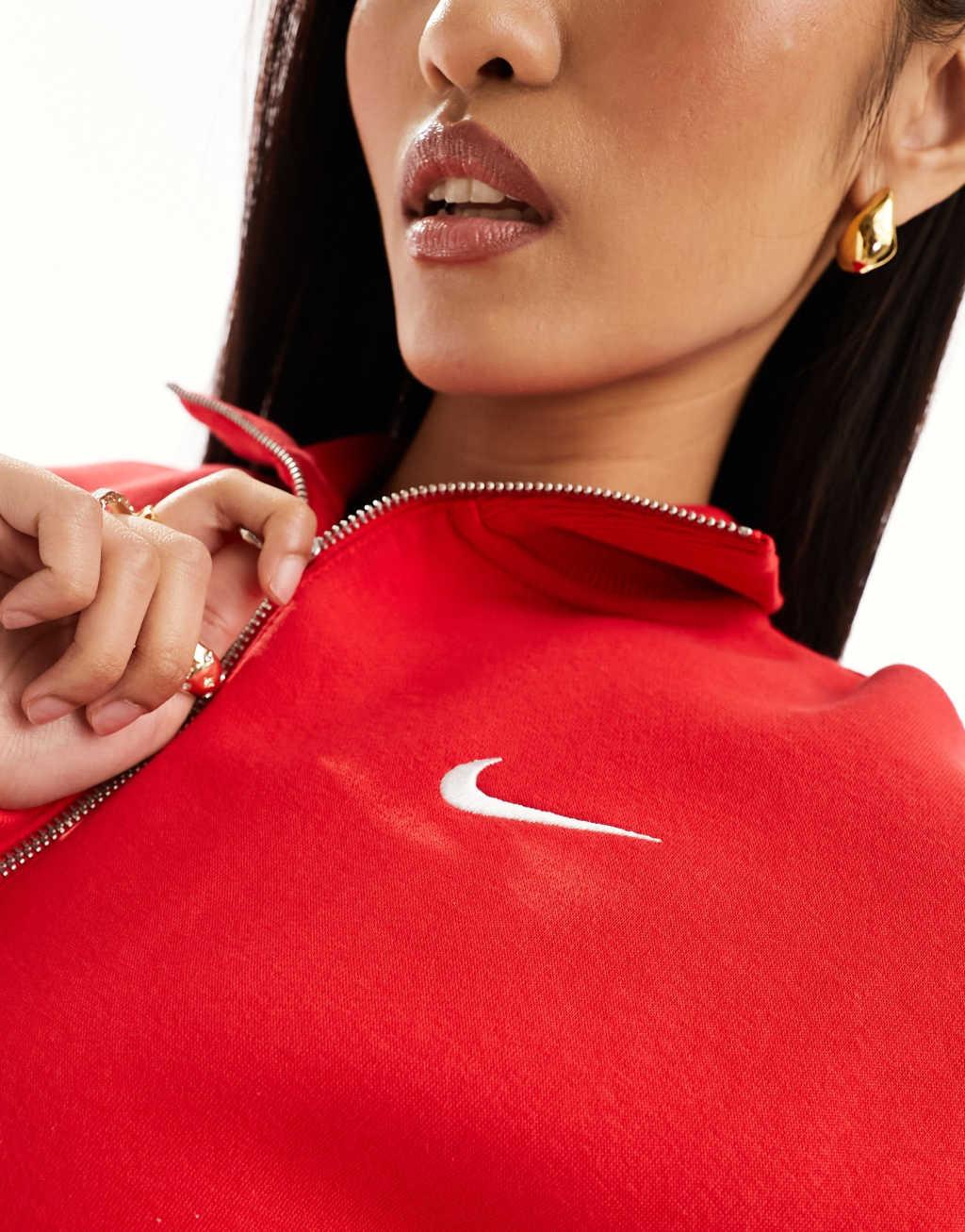 Women's Nike Sportswear Phoenix Fleece 1/4-Zip Cropped Sweatshirt Product Image