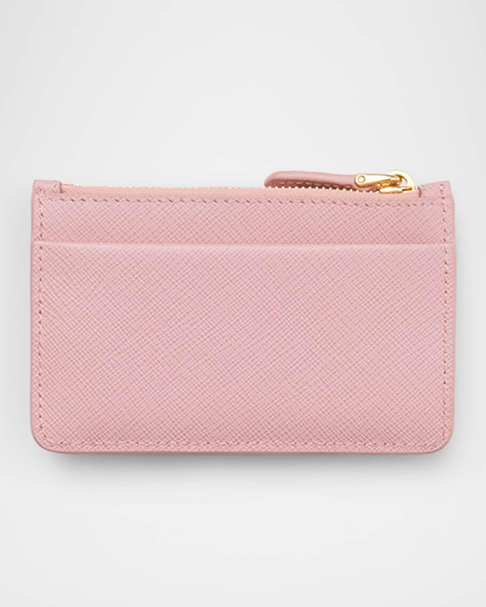 Saffiano & Smooth Leather Card Holder Product Image