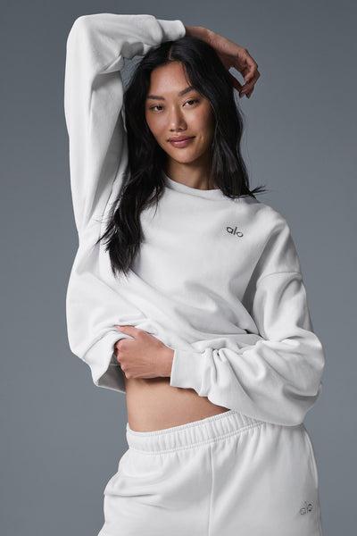 Accolade Crew Neck Pullover - White Product Image