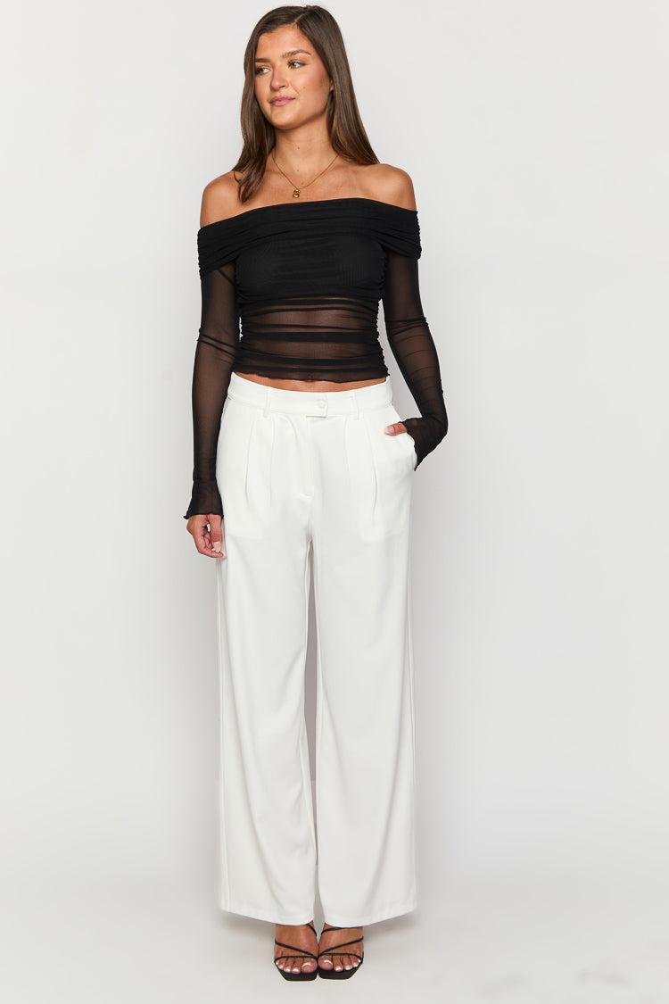 Dien White Tailored Pants Product Image