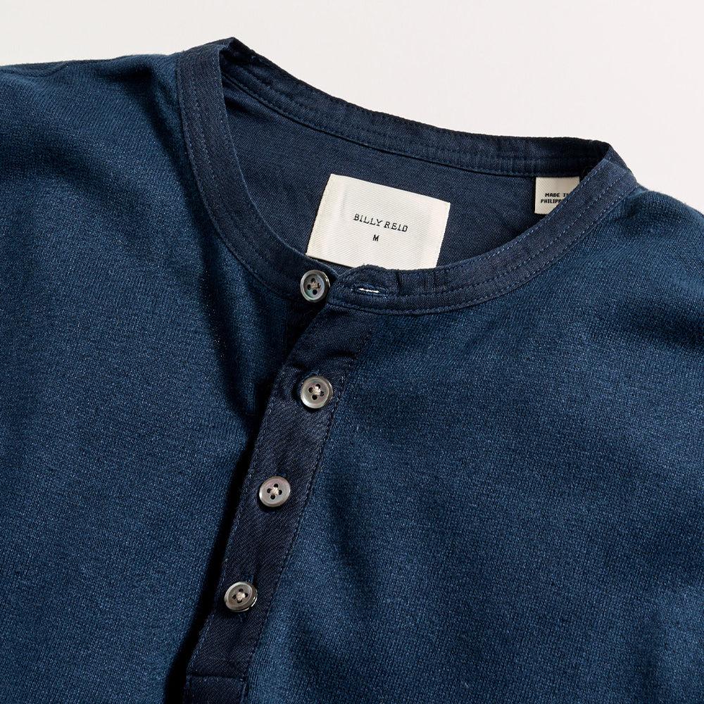 Short Sleeve Hemp Cotton Henley -  Product Image