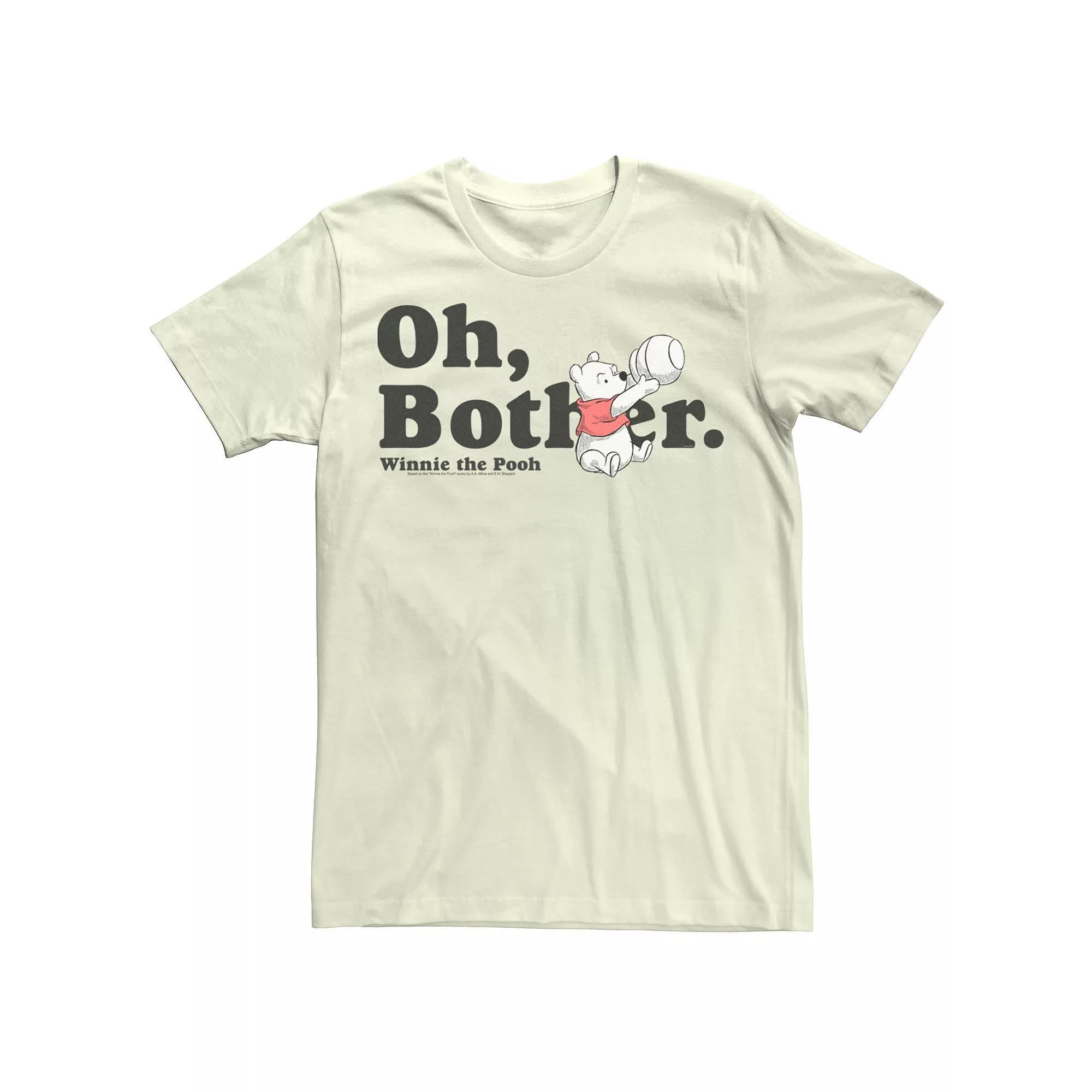 Disney's Winnie The Pooh Oh Bother Quote Men's Tee, Size: 3XL, Natural Product Image