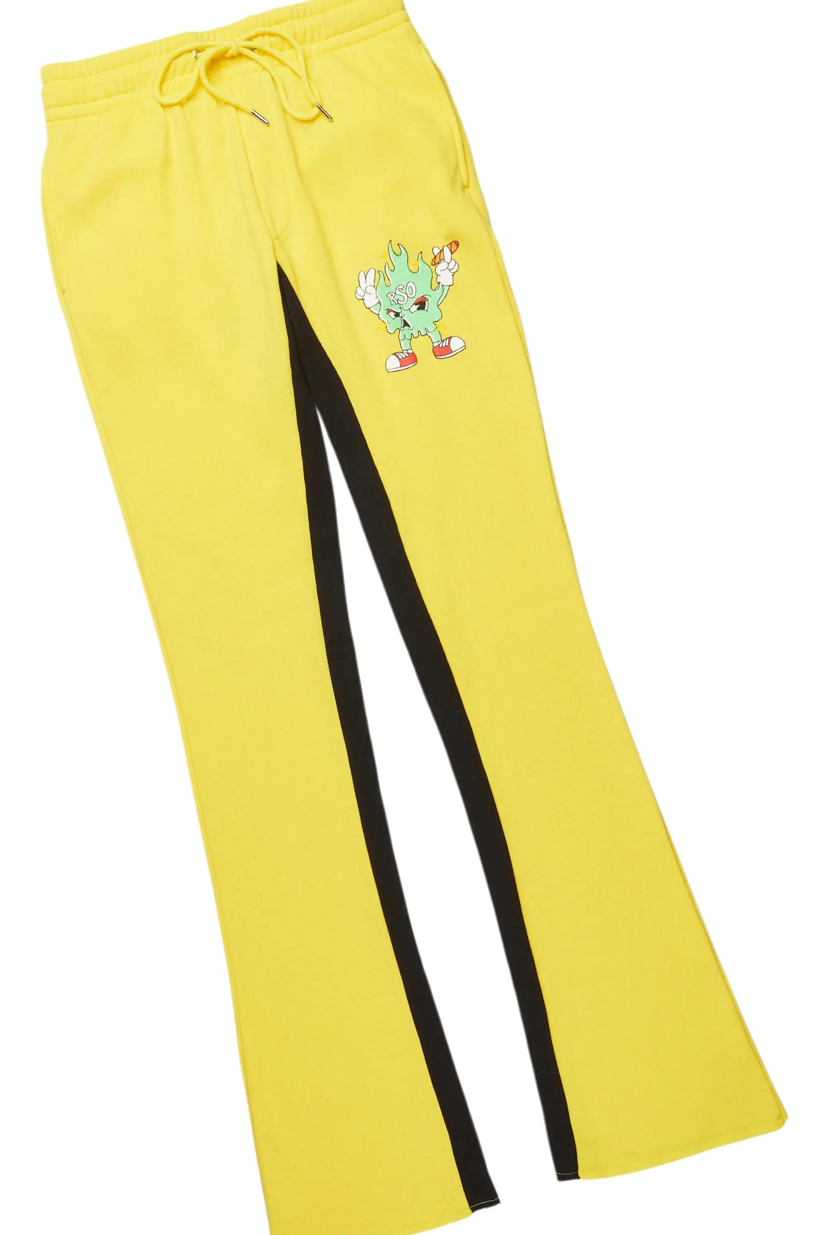 Tarl Yellow Hoodie/Baggy Track Pant Set Male Product Image