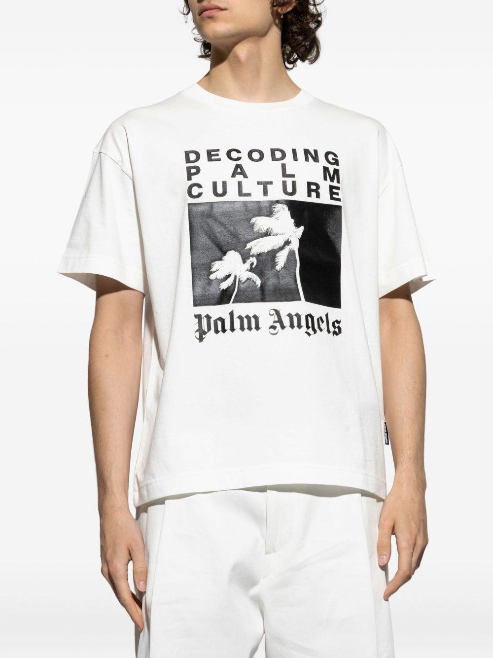 palm-tree print T-shirt Product Image